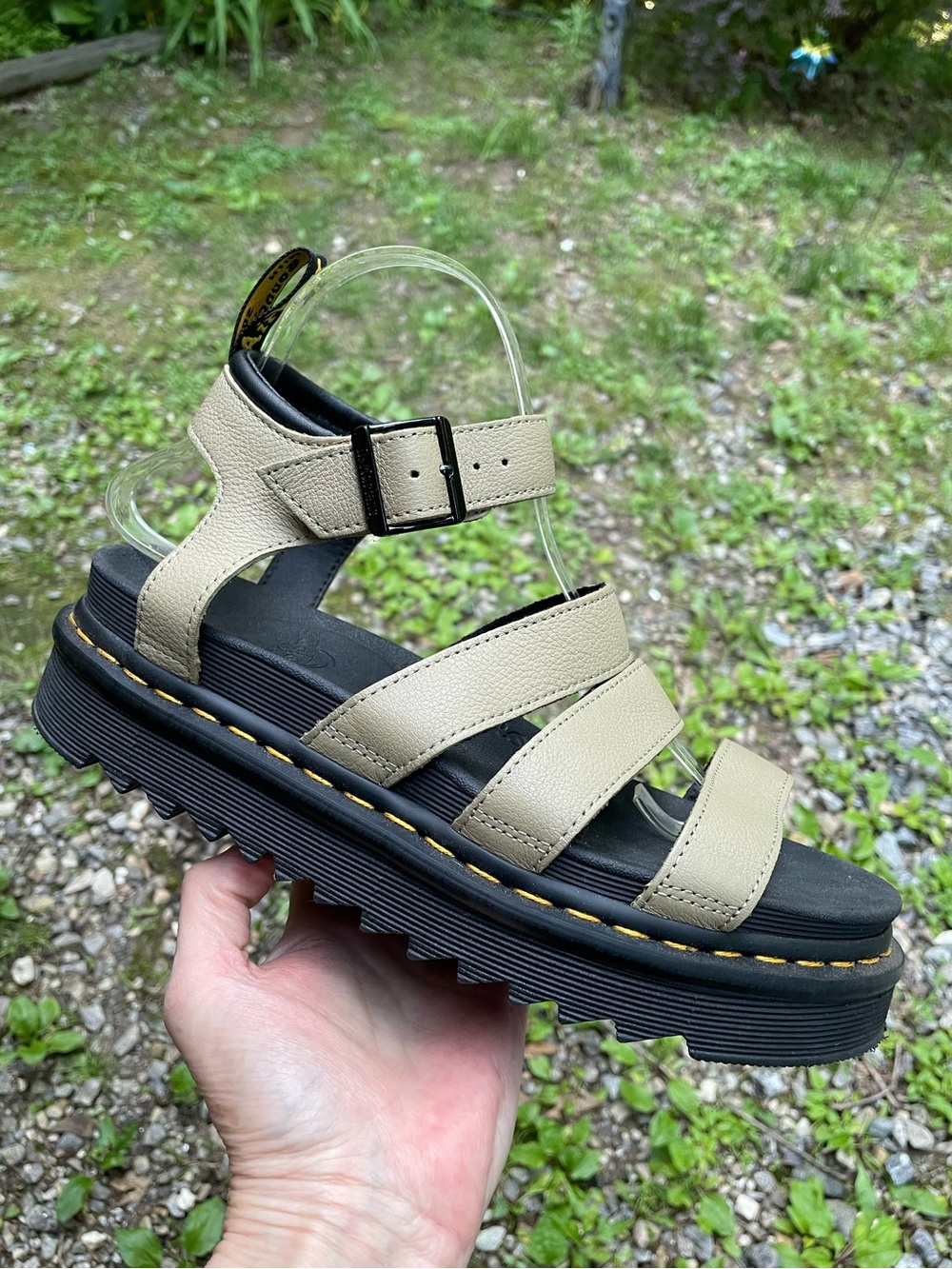 Dr Martens Blaire Pisa Leather Strap Sandals Size 9-9.5